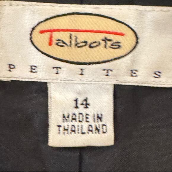 Talbots brown tan three button blazer jacket size 14P
 b27 - Picture 2 of 4